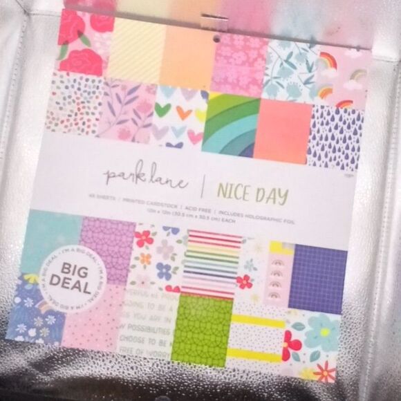NEW Park Lane Nice Day 48-Sheet 12x12 Cardstock Paper Pad Scrapbooking Crafts - Picture 2 of 4